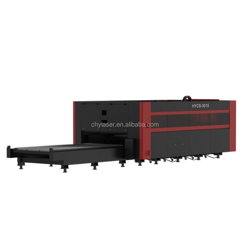 গ্যান্ট্রি টাইপ কনফিগারেশনের সাথে 6000W-20KW উচ্চ শক্তির যথার্থ লেজার কাটিং মেশিন